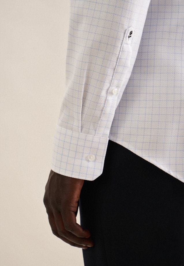 Slim Business Hemd Karo in Hellblau |  Seidensticker Onlineshop