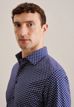 Slim Business shirt Print in Medium Blue |  Seidensticker Onlineshop