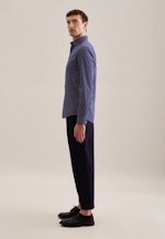 Slim Business shirt Print in Medium Blue |  Seidensticker Onlineshop