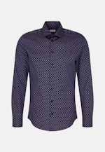 Chemise Business Slim Popeline Col Kent in Bleu Moyen |  Seidensticker Onlineshop