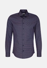 Slim Business shirt Print in Medium Blue |  Seidensticker Onlineshop
