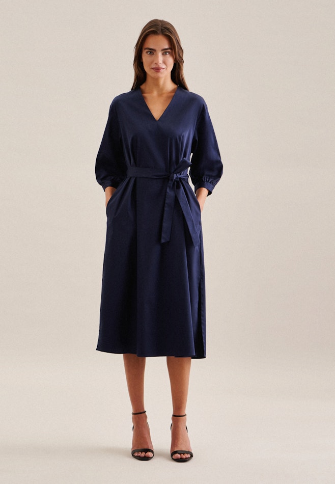 V-Neck Dress in Dark Blue | Seidensticker online shop