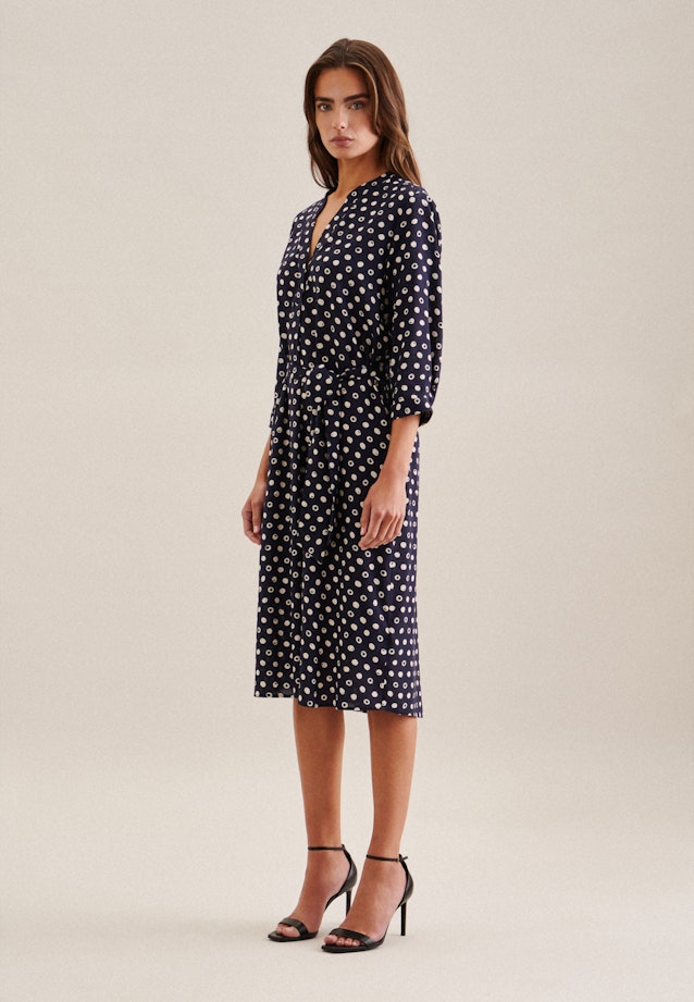 Collar Dress in Dark Blue |  Seidensticker Onlineshop