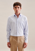 Regular Business Hemd Streifen in Hellblau |  Seidensticker Onlineshop