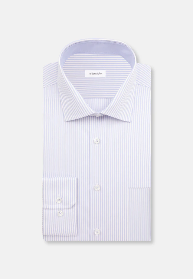 Regular Chemise d'affaires rayures in Bleu Clair |  Seidensticker Onlineshop