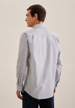 Non-iron Poplin Business Shirt in Regular with Kent-Collar in Medium Blue |  Seidensticker Onlineshop