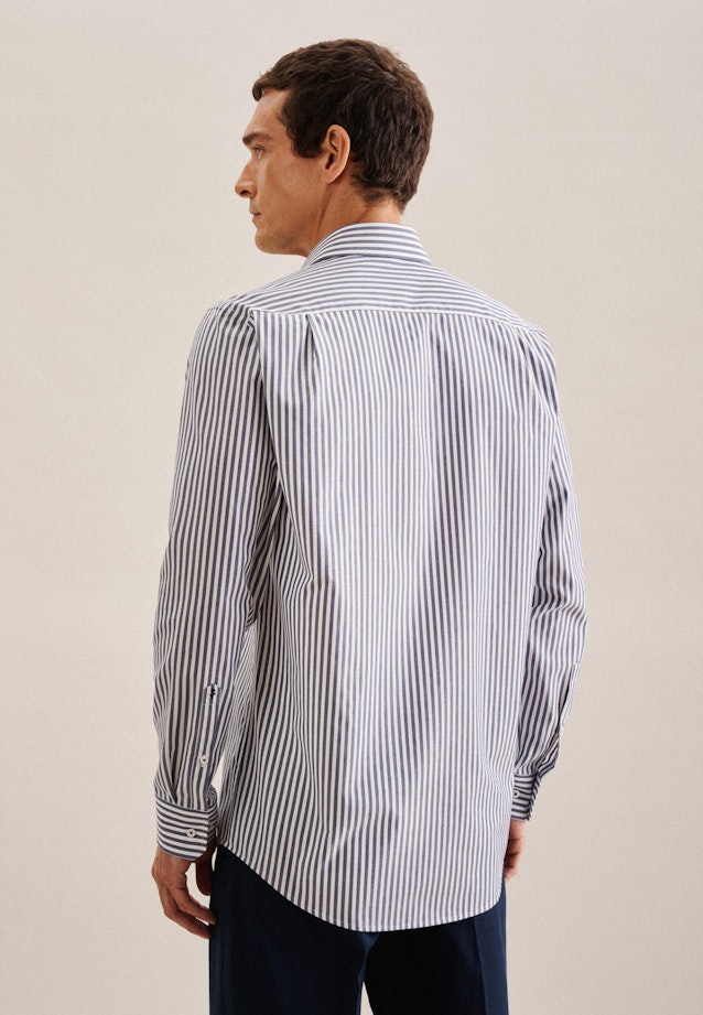 Regular Business shirt Stripe in Medium Blue |  Seidensticker Onlineshop