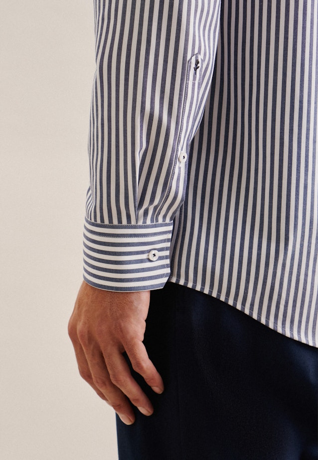 Regular Business shirt Stripe in Medium Blue |  Seidensticker Onlineshop