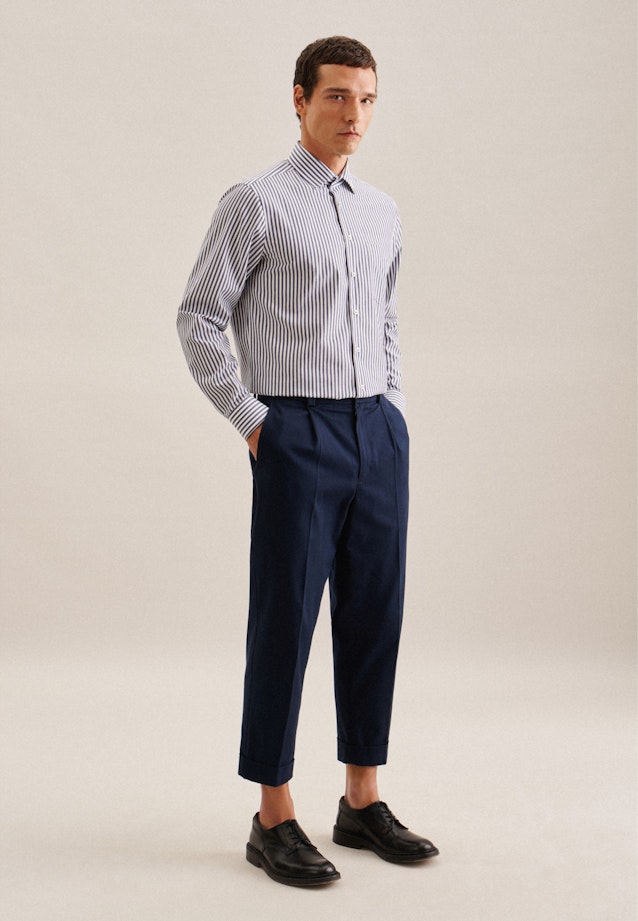 Regular Business shirt Stripe in Medium Blue |  Seidensticker Onlineshop