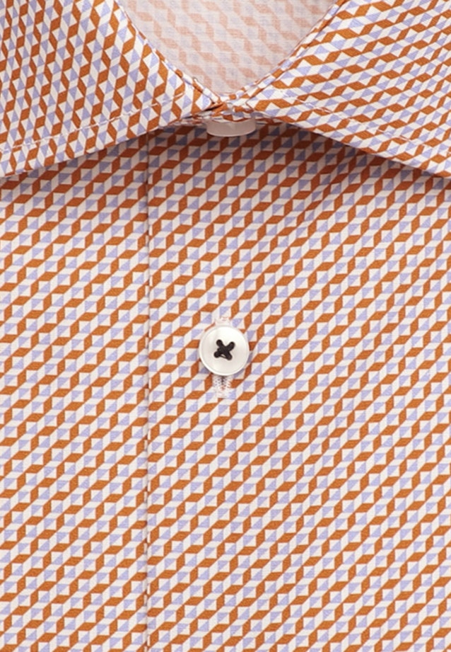 Slim Business shirt Print in Orange |  Seidensticker Onlineshop