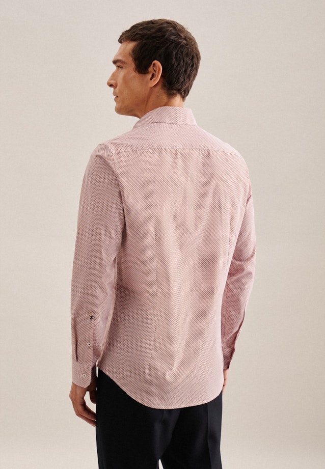Slim Business shirt Print in Orange |  Seidensticker Onlineshop