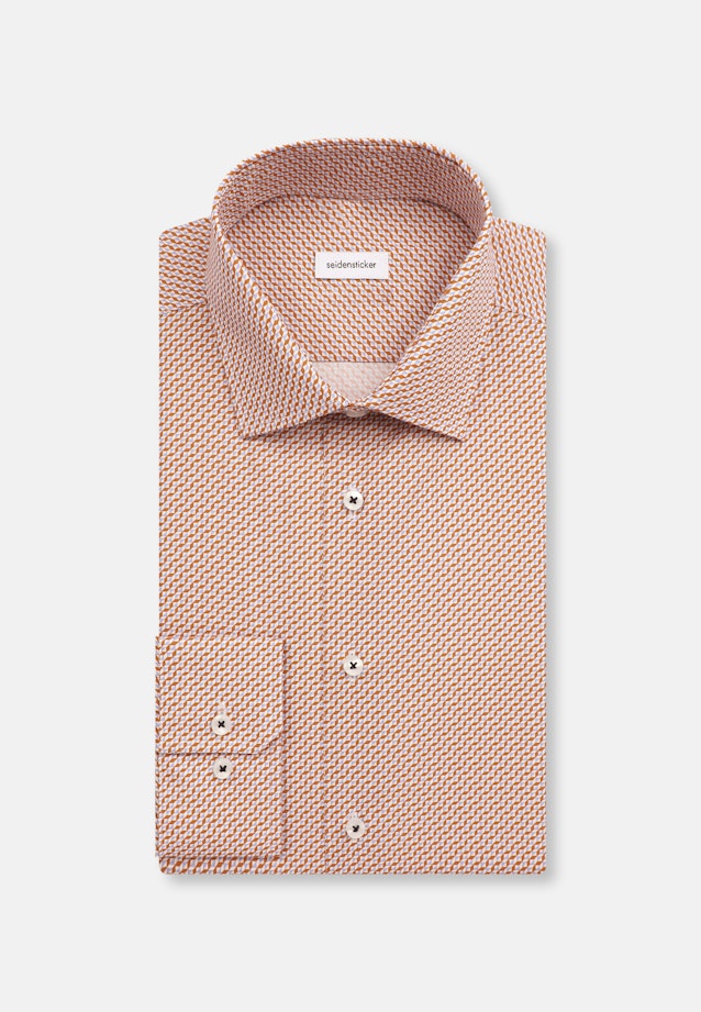 Slim Business shirt Print in Orange |  Seidensticker Onlineshop