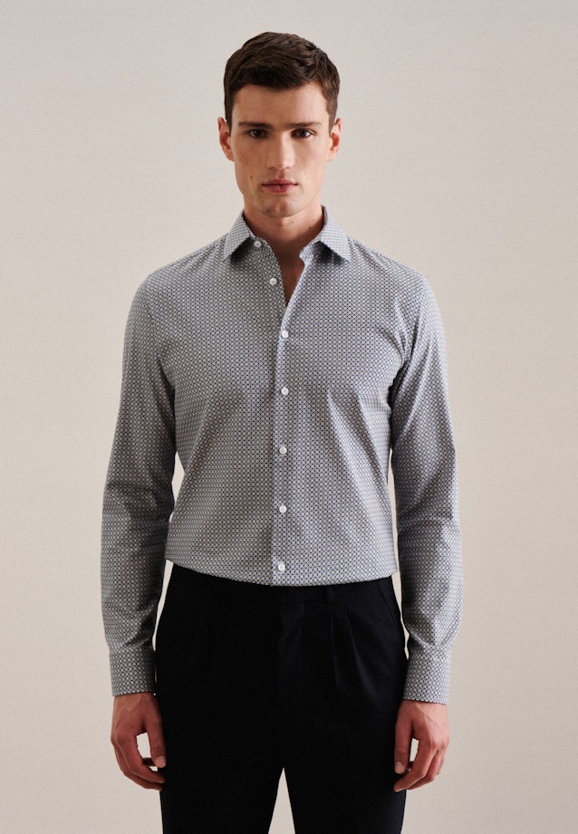 Business Shirt in Shaped with Kent-Collar in Green |  Seidensticker Onlineshop