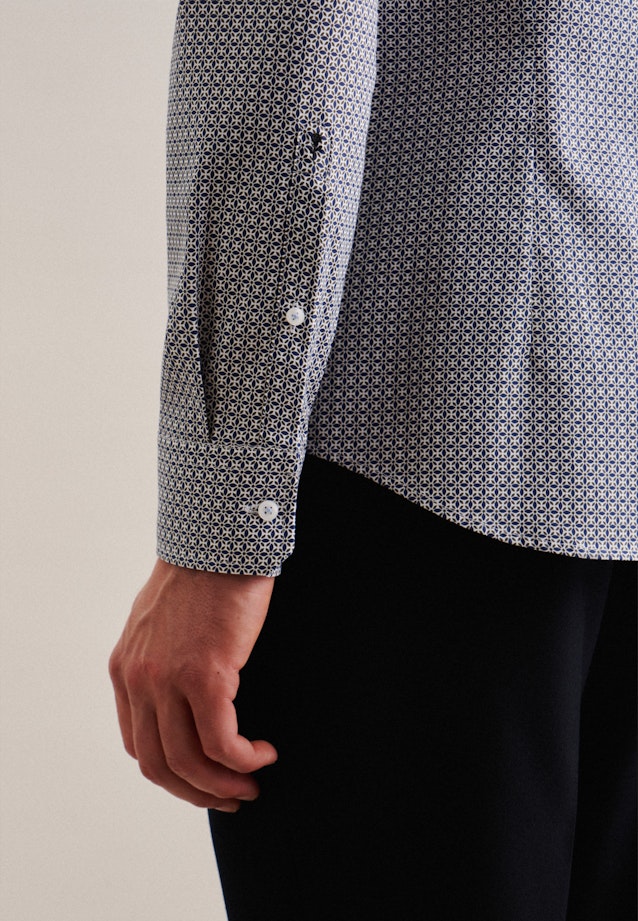 Shaped Business shirt Print in Green |  Seidensticker Onlineshop