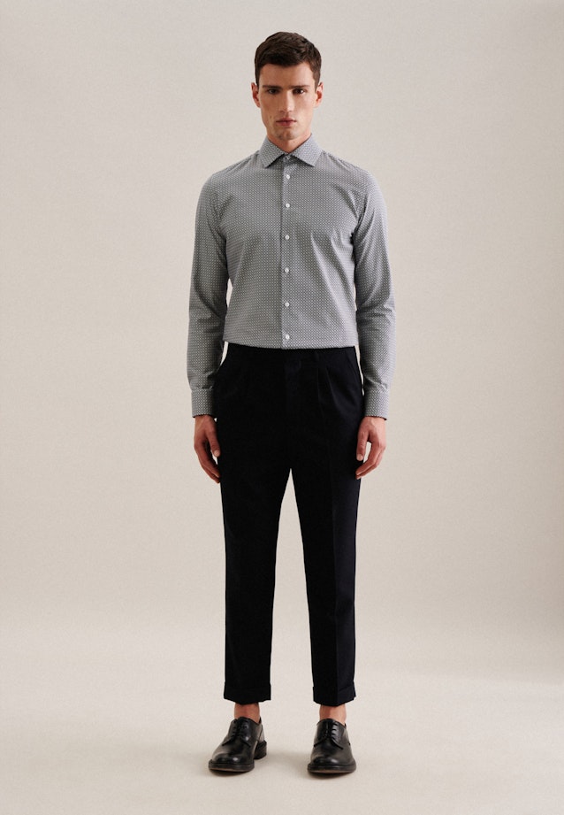 Shaped Business shirt Print in Green |  Seidensticker Onlineshop