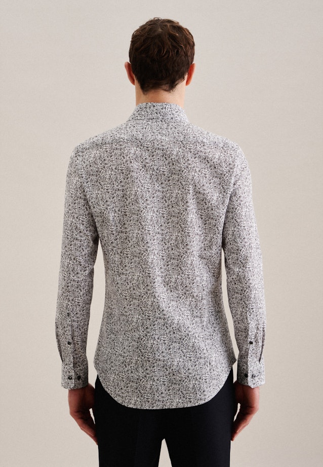 Business Shirt in Shaped with Kent-Collar in Grey | Seidensticker Onlineshop