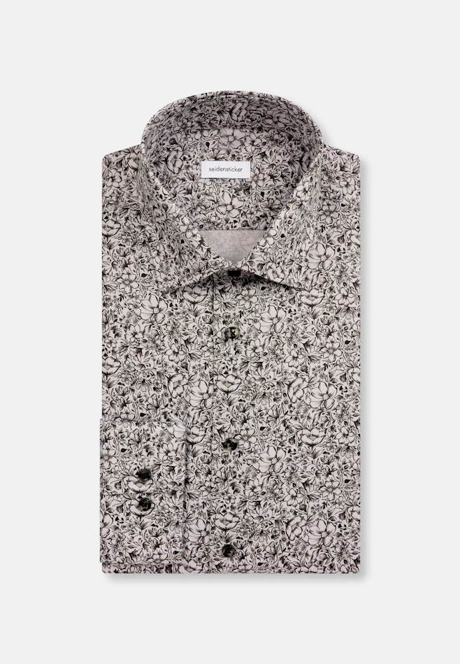 Shaped Business Hemd Floral in Grau | Seidensticker Onlineshop
