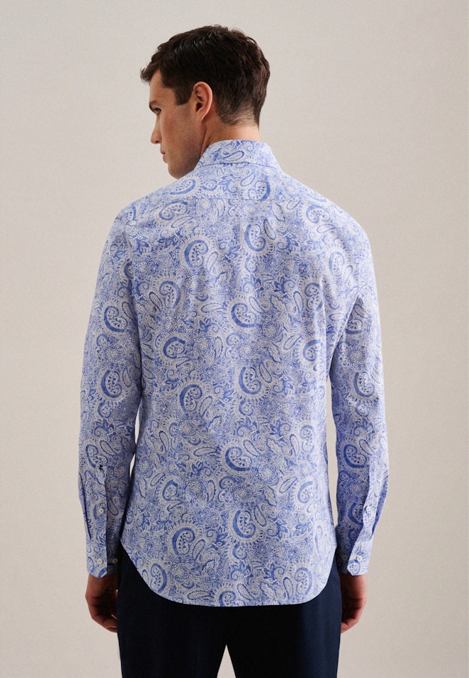 Business Shirt in Shaped with Kent-Collar in Light Blue | Seidensticker online shop