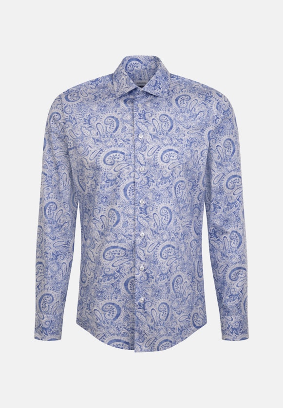 Shaped Business Hemd Paisley in Hellblau |  Seidensticker Onlineshop