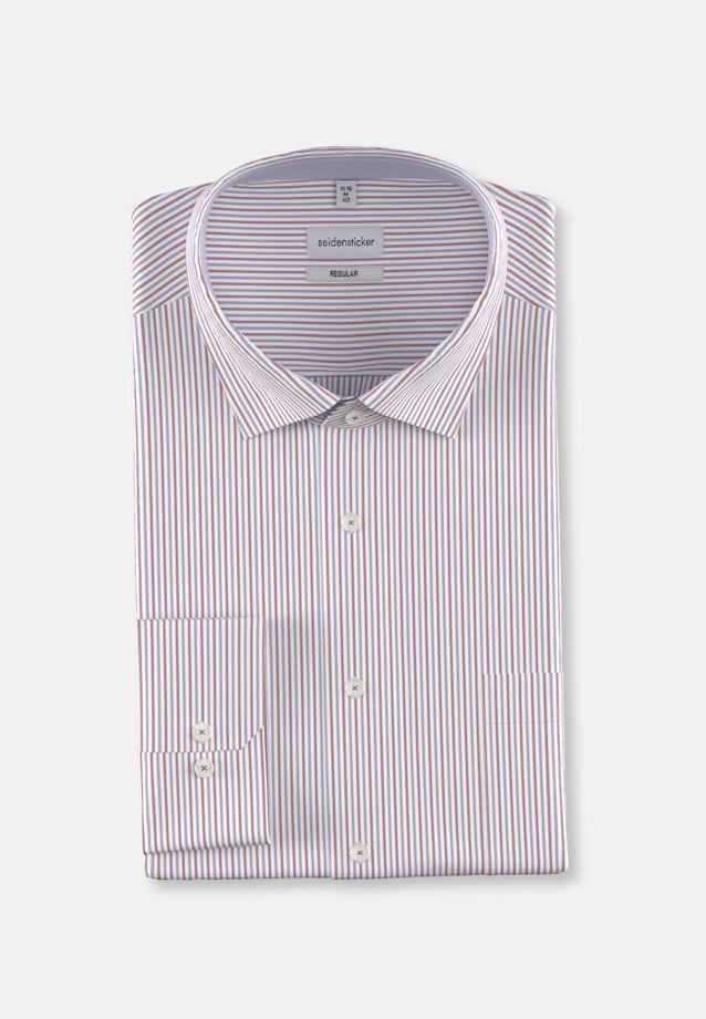 Regular Business Hemd Streifen in Rot |  Seidensticker Onlineshop