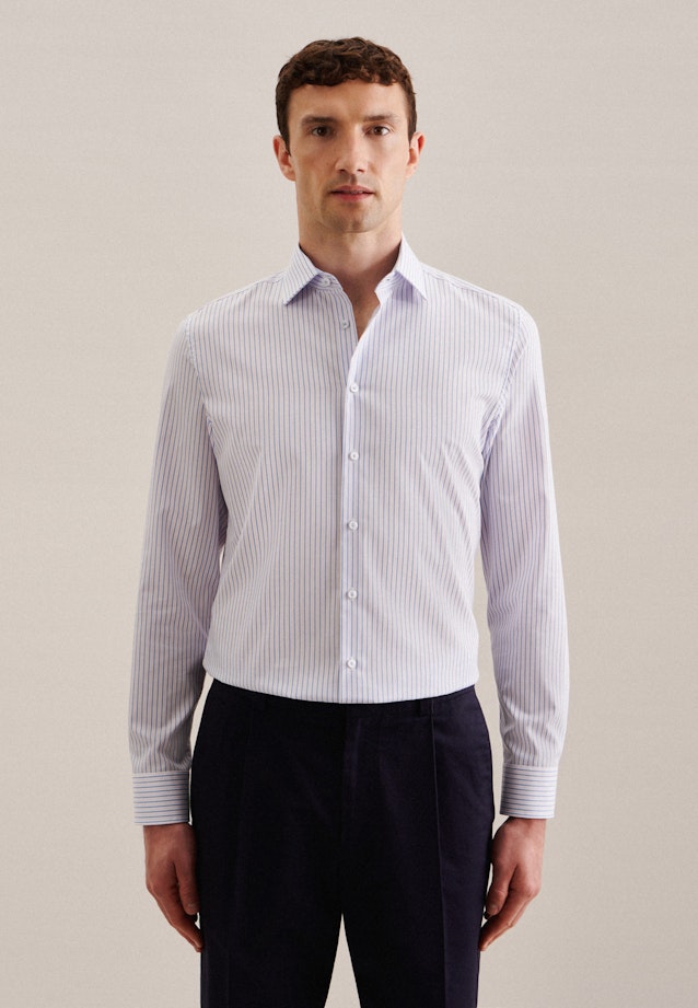 Shaped Business Hemd Streifen in Rosa/Pink |  Seidensticker Onlineshop