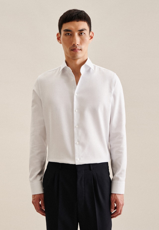 Slim Chemise d'affaires rayures in Bleu Moyen |  Seidensticker Onlineshop