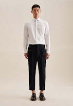 Slim Business Hemd Streifen in Mittelblau |  Seidensticker Onlineshop