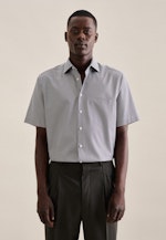 Regular Business shirt Print in Green |  Seidensticker Onlineshop