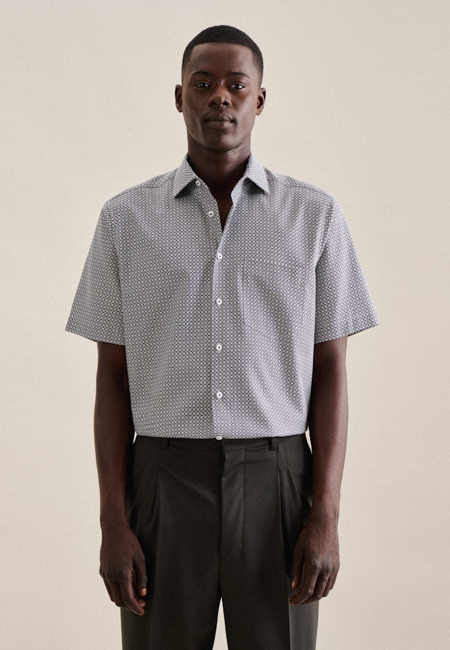 Regular Business shirt Print in Green |  Seidensticker Onlineshop