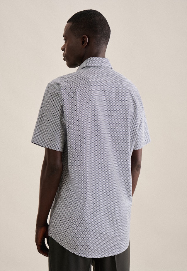Twill Short sleeve Business Shirt in Regular with Kent-Collar in Green | Seidensticker Onlineshop