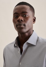 Regular Business shirt Print in Green |  Seidensticker Onlineshop