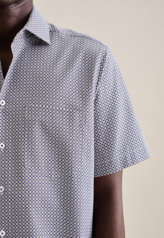 Regular Business shirt Print in Green |  Seidensticker Onlineshop