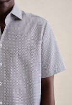 Regular Business shirt Print in Green |  Seidensticker Onlineshop