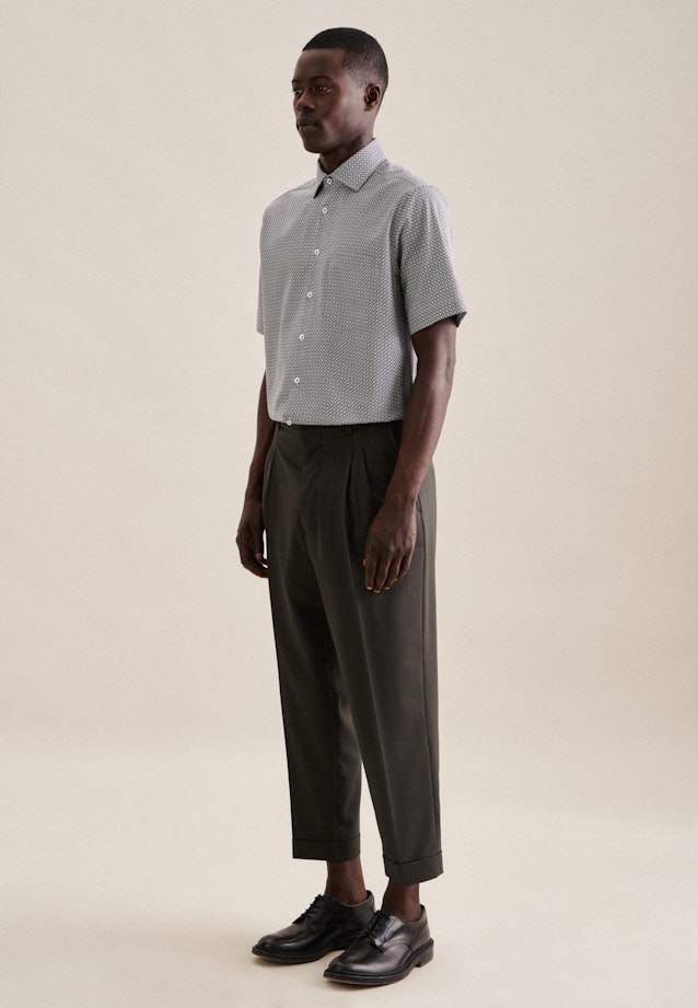 Regular Business shirt Print in Green |  Seidensticker Onlineshop