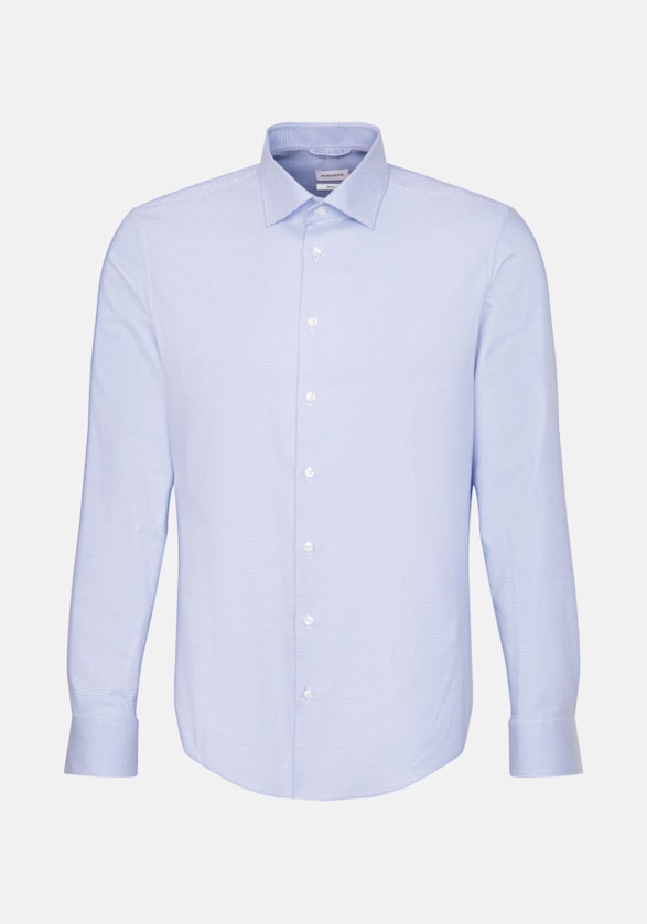 Regular Chemise d'affaires Structure in Bleu Moyen | Seidensticker Onlineshop