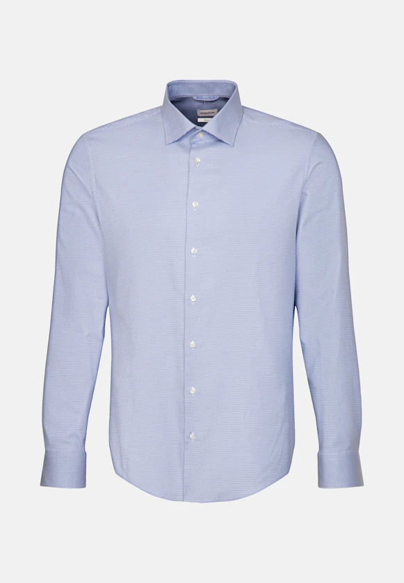 Regular Business shirt Structure in Light Blue |  Seidensticker Onlineshop