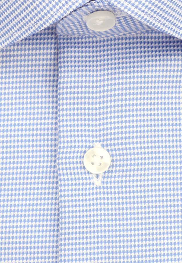 Slim Business Hemd Struktur in Mittelblau |  Seidensticker Onlineshop