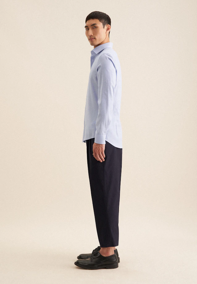 Slim Business shirt Structure in Light Blue |  Seidensticker Onlineshop