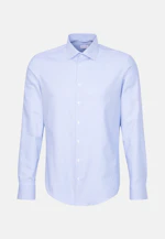 Slim Business Hemd Struktur in Mittelblau |  Seidensticker Onlineshop