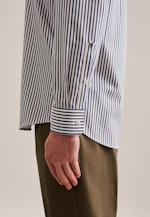 Regular Business Hemd Streifen in Grün |  Seidensticker Onlineshop