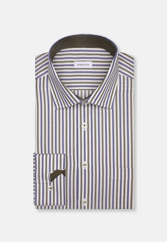 Regular Business Hemd Streifen in Grün |  Seidensticker Onlineshop