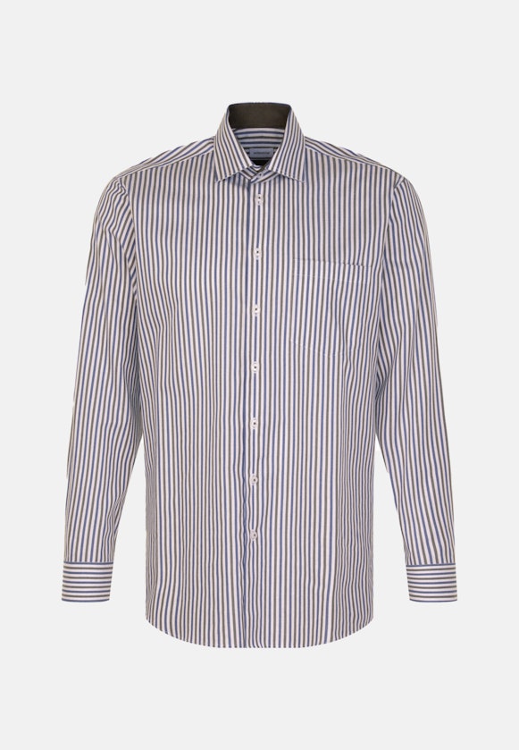 Regular Business Hemd Streifen in Grün |  Seidensticker Onlineshop