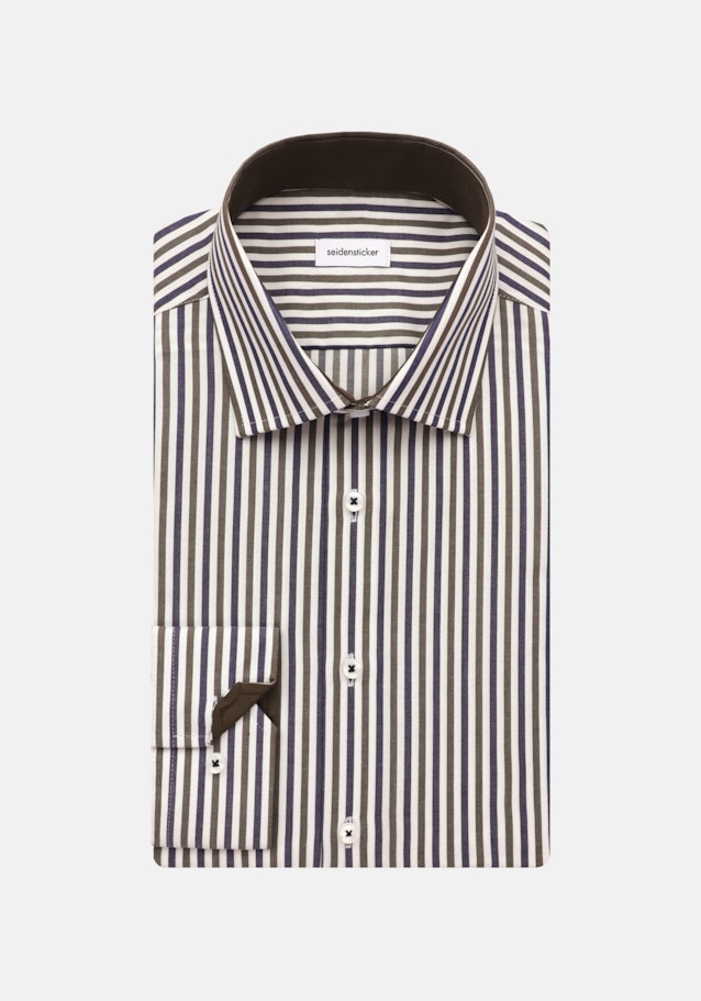 Non-iron Twill Business Shirt in Slim with Kent-Collar in Green |  Seidensticker Onlineshop