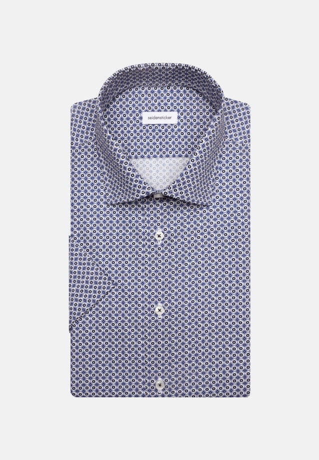 Poplin Short sleeve Business Shirt in Slim with Kent-Collar in Light Blue |  Seidensticker Onlineshop