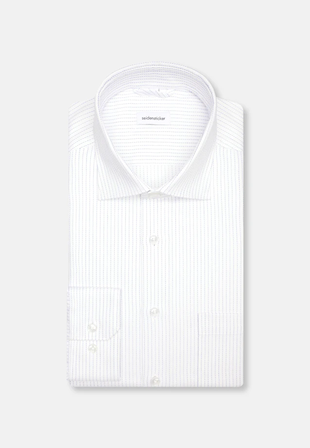Regular Business shirt Stripe in Medium Blue |  Seidensticker Onlineshop