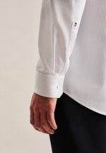 Regular Business Hemd Streifen in Mittelblau |  Seidensticker Onlineshop