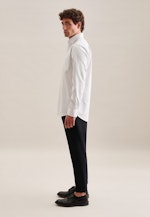 Regular Business Hemd Streifen in Mittelblau |  Seidensticker Onlineshop