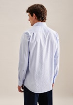 Regular Chemise d'affaires carreaux in Bleu Clair |  Seidensticker Onlineshop