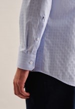 Regular Chemise d'affaires carreaux in Bleu Clair |  Seidensticker Onlineshop