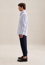 Regular Chemise d'affaires carreaux in Bleu Clair |  Seidensticker Onlineshop